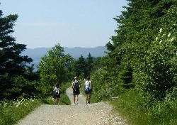 Hiking in Forillon. (Photo - Parks Canada)