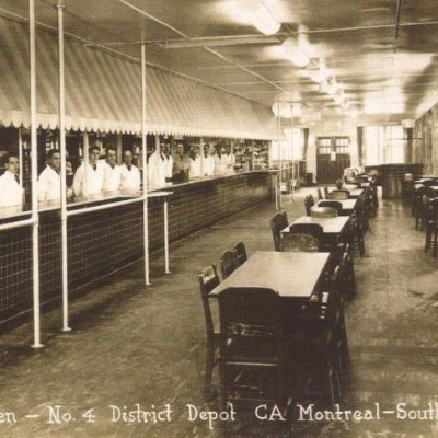 Dry Canteen, No. 4 District Depot, Montreal South, c.1940. (Photo - courtesy of the author)