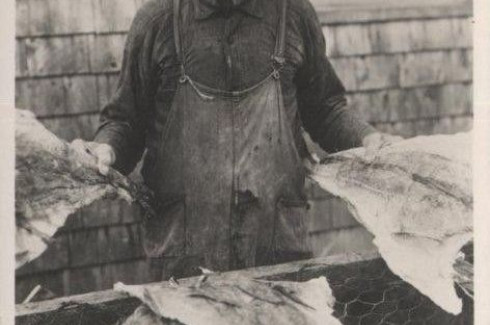 Handling Dried Codfish, Gaspé