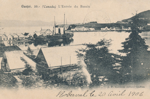 Entrée du Bassin, Gaspé, 1906 / Entry to the Basin, Gaspé, 1906