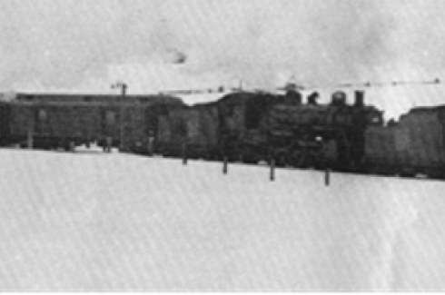 Laurentian Train in Winter