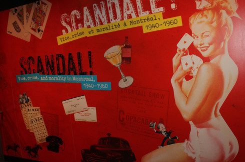 Scandale, one of the exhibitions at the Centre d'histoire