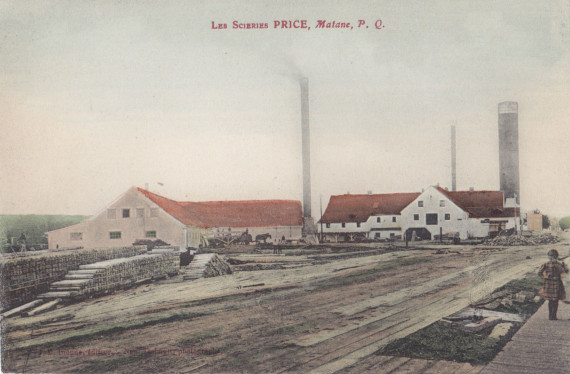 Scieries Price, Matane, vers 1910 / Price Sawmills, Matane, c.1910