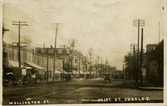 Point St. Charles -- Rue Wellington, vers 1910 / Wellington Street, c.1910