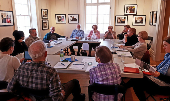Bi-annual meeting of QAHN, the FHQ, and Eastern Townships heritage organizations (Uplands, Lennoxville, April 24, 2018)