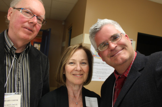 QAHN Montreal Committee member Rick Smith; Senator Judith Seidman; and QAHN Executive Director Matthew Farfan.