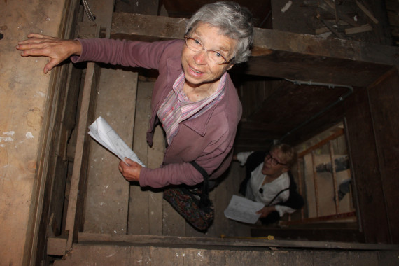 In the attic, Macdonell-Williamson House