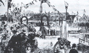The arrival of the new governor general, the Marquess of Lorne, and his wife, Princess Louise, at Halifax, Nova Scotia, in 1878. (Cascapedia River Museum Collection)