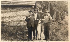 42-pound salmon, Cascapedia River, c.1910. (Photo - Cascapedia River Museum Collection)