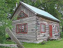 Square-log cabin, Philipsburg. (Photo - Matthew Farfan)