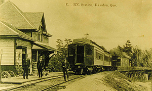 La gare de Rawdon, v.1910. (Photo - Société d'histoire de Rawdon)