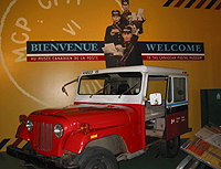 A postal jeep is one of the many full-sized artifacts on display within the museum. (Photo - Matthew Farfan)