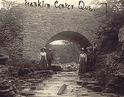 Masonry bridge, Franklin, c.1900. (Photo - Farfan Collection)