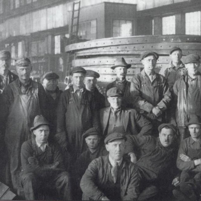 Rand employees, 1922. (Photo - Ingersoll-Rand Collection, Société d'histoire de Sherbrooke)