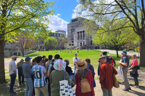 QAHN walking tour, McGill campus