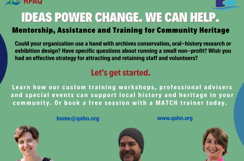 Mentorship, Assistance and Training for Community Heritage (MATCH)