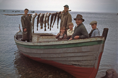 Cod fishermen, Cape Gaspé, 1948