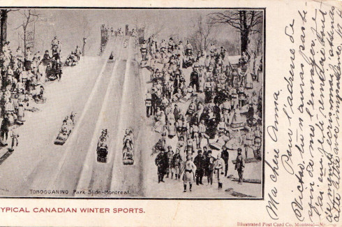 "Tobogganing - Park Slide, Montreal"