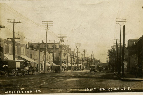 Point St. Charles -- Rue Wellington, vers 1910 / Wellington Street, c.1910