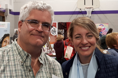 Townshippers' Day 2018: QAHN ED Matthew Farfan; Official Languages minister Mélanie Joly (Richmond, September 2018)