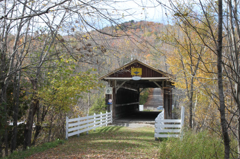Covered bridge over Fitch Bay