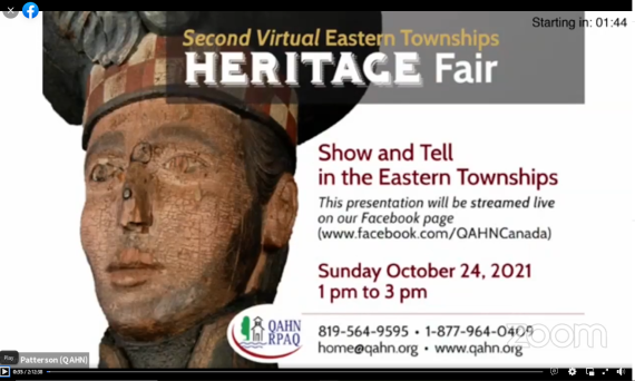 Eastern Townships Heritage Fair, Oct 2021
