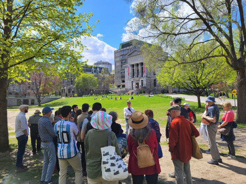 QAHN walking tour, McGill campus