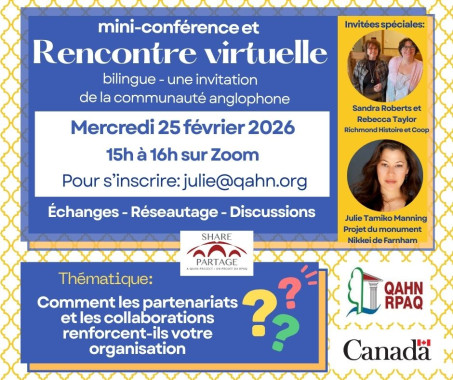 Rencontre "Partage" virtuelle