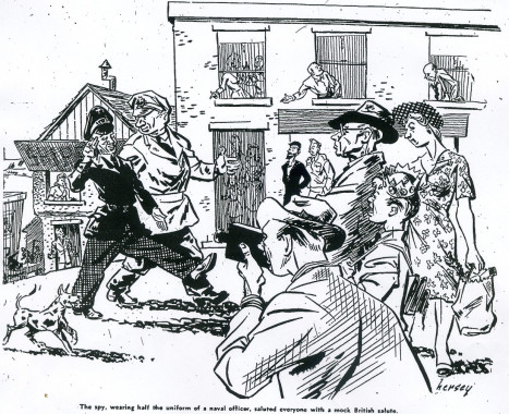 Titre: "No Medals for Werner."
Lawrence Earl, Montreal Standard, 19 mai 1945.

L'histoire de l'espion allemand à New Carlisle ne fut pas immédiatement publiée dans les journaux pour des raisons de sécurité nationale. Ce n'est qu'en 1945 que la nouvelle fut dévoilée au grand jour et que Earle Annett Jr. put raconter publiquement son histoire. 