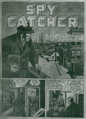Titre: "Spy Catcher." Real Heroes, no. 13, Mars/Avril 1946.
