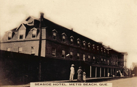Hôtel Seaside, Metis Beach, vers 1910