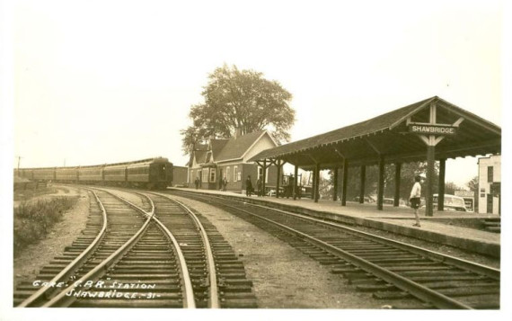 Gare du chemin de fer / Railway station, Shawbridge