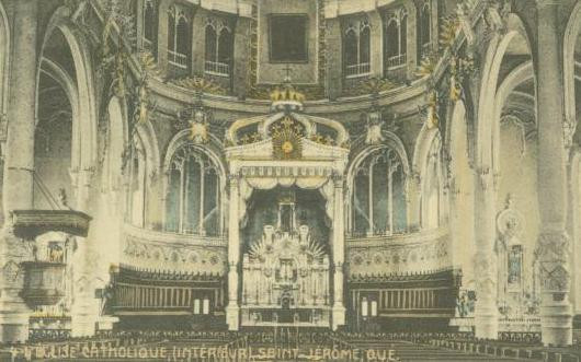 Intértieur, Église catholique, v.1910 / Interior, Catholic Church, c.1910