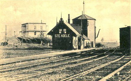 La gare / Railroad station, vers / circa 1910