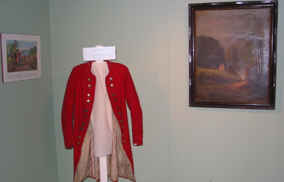 The redcoat worn by Hendrick TenEyck during the American Revolution is just one of the many prized artifacts pertaining to Missisquoi County's colourful Loyalist past.