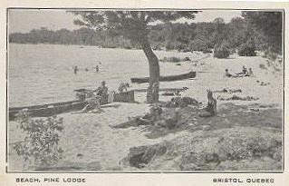 La plage / The beach, Pine Lodge