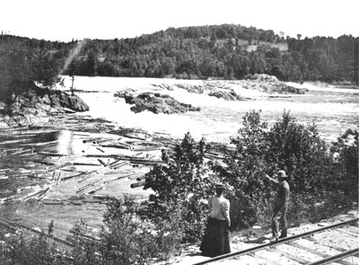 Gatineau River at Kirk's Ferry, Chelsea, 1898