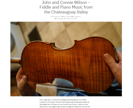 A Different Tune: Fiddle and Piano Music from the Chateauguay Valley