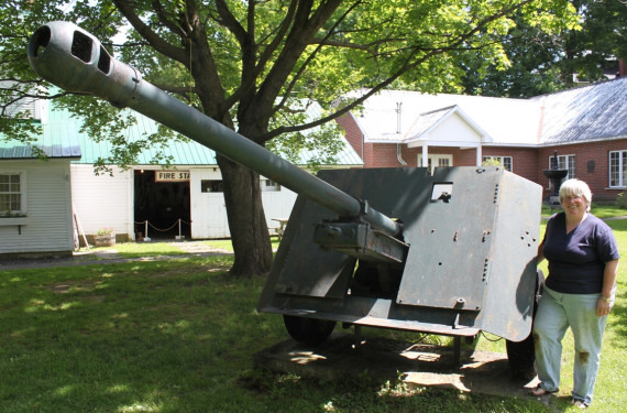 Brome County has a rich military history, and the grounds of the Brome County Museum are home to several vintage artillery pieces. (Photo - Matthew Farfan)