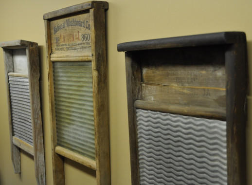 Collection of Washboards, c. early 20th century.
(Missisquoi Historical Society Collections)
