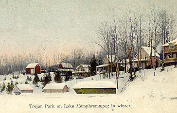 Trojan Park sur le lac Memphrémagog, v. 1910 / Trojan Park, Lake Memphremagog, c.1910