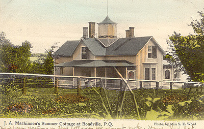 Chalet de J. A. Mackinnon / J. A. Mackinnon's summer cottage, Bondville