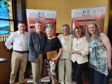 A delegation from the Townships Sun was on hand to receive their award.