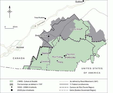 Eastern Townships (different definitions) / Cantons-de-l'Est (définitions diverses)