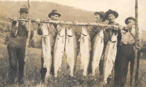 The catch of the day! (Photo - Cascapedia River Museum Collection)