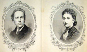 A nineteenth century engraving of Princess Louise and the Marquess of Lorne. (Cascapedia River Museum Collection)