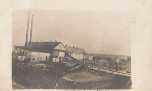 Moulin sciage du bois Fenderson, Sayabec, 1909 / Fenderson Sawmill, Sayabec, 1909
