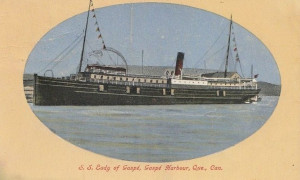 S.S. Lady of Gaspé, Gaspé, 1911