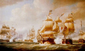 Naval Battle during the Napoleonic Wars. (Photo - Wikipedia)