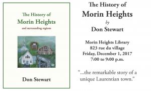 New Book on Morin Heights History, by Don Stewart